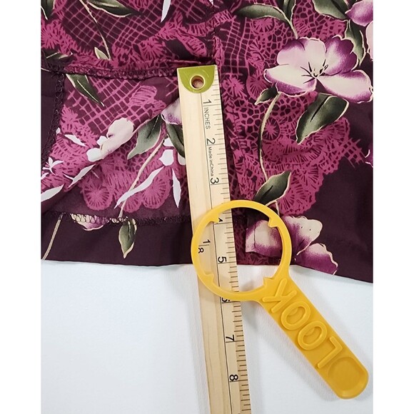 Kathie Lee Skirt Women's Size 18 Purple Floral Print - Picture 10 of 10